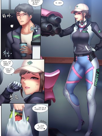 Even though this comics is in korean language you can easily guess the basis of the story - D.Va&#039;s best friend finally gets what he was hoping for all this time! Ofcourse seeing this cutie in tight bodysuit every day have given the guy a couple of kinky thought yet only in this comics D.Va will get the same thoughts as well and they finally will fuck each other! And more than just once!