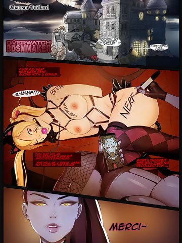 [cherry-gig] BDSMMAKER (Overwatch) [Ongoing] anal bondage femdom stockings sex toys english gag yuri full color comic overwatch d.va | hana song widowmaker catgirl cherry-gig harness tail plug twintails Overwatch