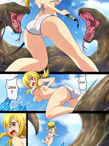 [Mist Night (Co_Ma)] Hell of Swallowed Quest Fail Lucy (Fairy Tail) [English] bikini english translated sole female full color vore fairy tail swimsuit lucy heartfilia mist night co ma | arniro Fairy Tail