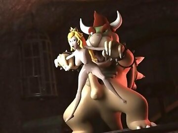 Princess Peach getting fucked by Bowser (Nintendo)