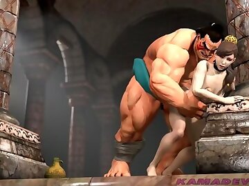 Street Fighter : Honda and Chun Li bathhouse