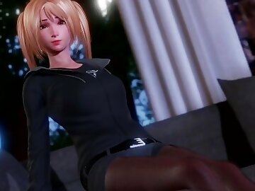 3D Hentai: FUCKED TEEN BLONDE ON THE COUCH (Perfect Lover)