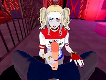 Fucking Harley Quinn in the sex dungeon - DC Comics POV Hentai.
