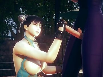 Futa Juri Han penetrates Chun-Li(3D PORN) [Street Fighter]