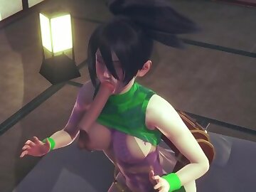 [LEAGUE OF LEGENDS] Akali in horny jail (3D PORN 60 FPS)