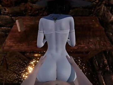 Milky mommy Lady Dimitrescu gets creampied from your POV - Resident Evil Village Hentai