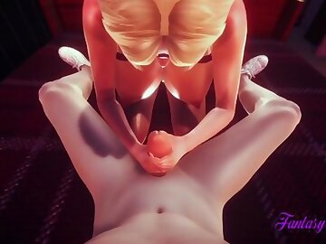 Naruto Hentai 3D - POV Tsunade Boobjob with cum in her tits