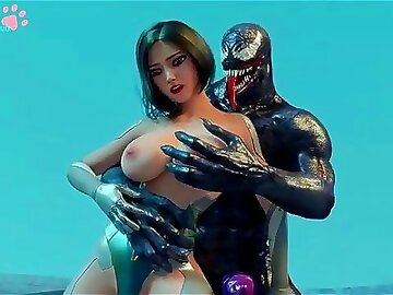 Watch 3D [Hentai] Teen alita the cyborg grinds her tight teen pussy into venoms cock cartoon - Venom, Hentai 3D, Alita Battle Angel Porn - SpankBang