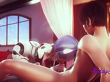 Evangelion Hentai 3D - Rei Ayanami Enjoy with Shinji Ikari Hard sex - Japanese manga anime porn cartoon