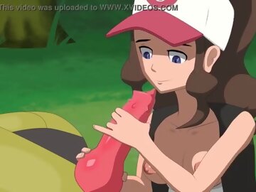 Pokemon: Hilda Blowing Dragon Dick