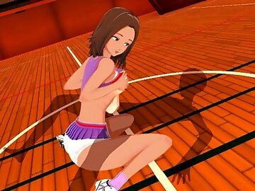3D Hentai: Bonnie from the Kim Possible RIDING ON THE COCK IN THE GYM