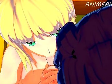 Fate/Stay Night: Fucking Rin and Saber at the Same Time (3D Hentai Uncensored)
