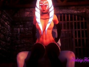 Star Wars Hentai 3D - Ashoka Tano Fucked and cums inside her