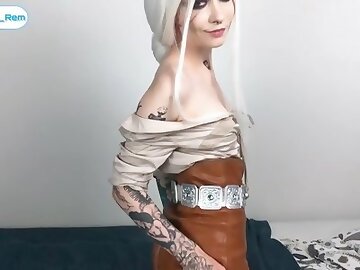 Fuck Cirilla in her holes, destroy her tight asshole and pussy