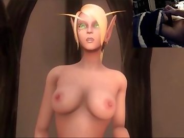 Let's Play: Masturbating to World of Warcraft Elf and Wolf Sex!