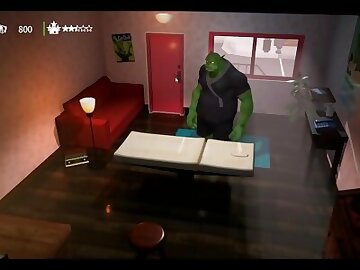 Orc Massage [3D Hentai game] Ep.1 Oiled massage on kinky elf