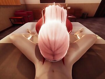 Darling in the Franxx: Zero Two takes it in the ass POV 3D Hentai Animation