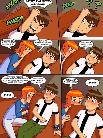 Gwen was suspecting that Ben is actually into redheads for a long time already yet only after the recent events they have finally opened their thoughts to each other... and since this is a hentai parody comics then you probably already guessed what they will be doing form now on - yep, they will be fucking each other! But we have to warn you - they will be fucking quite a lot!
