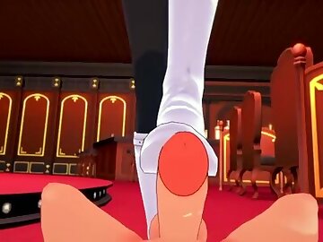 Hentai POV Feet Neopolitan RWBY Dominates You with her feet!