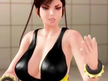 Chun Li - Sex training (Street Fighter) 【Hentai 3D】
