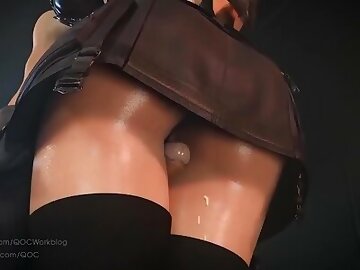 Tifa Hot Standing Thighsex(Sumata)【Hentai 3D】
