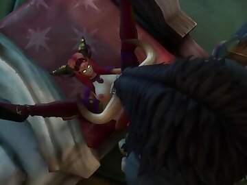 Redhead Elf takes Tauren Dick in the ass / Warcraft Parody