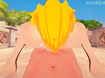 Link Finally Gets to Fuck Zelda from Breath of the Wild Until Creampie - Anime Hentai 3d Uncensored