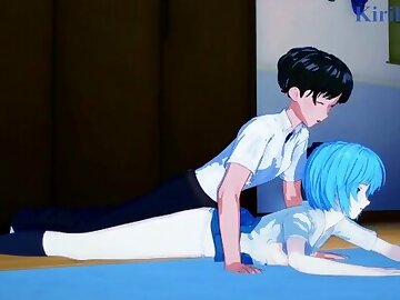 Rei Ayanami and Shinji Ikari have intense sex at home. - Neon Genesis Evangelion Hentai
