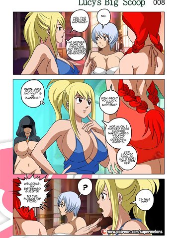 [Super Melons] Lucy&#039;s Big Scoop (Fairy Tail) ([English] Lucy Heartfilia Flare Corona english big breasts ponytail super melons full color comic Fairy Tail