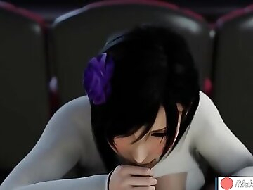 Movie Date with Tifa Lockhart end with Mouth Creampie / MakimaOrders