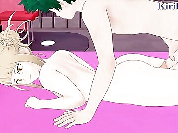 Himiko Toga and Izuku Midoriya have intense sex in a secret room. - My Hero Academia Hentai