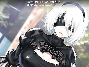 2B Cowgirl Riding Dick (3D Hentai)