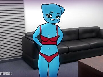 Nicole Watterson's Porn Audition - The Amazing World of Gumball Parody Hentai (OnlyFans Preview)