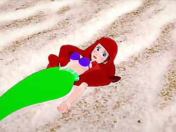 I found Ariel on the beach ! POV / the little mermaid