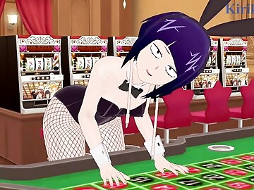 Kyoka Jiro and Izuku Midoriya have intense sex in a casino. - My Hero Academia Hentai