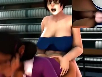 Futa Futanari Mei Overwatch Anal and Deepthroat Lesbians 3D Hentai