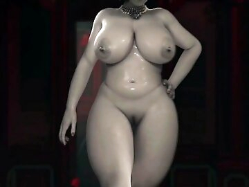 Lady Dimitrescus Slut Walk (Nude Version)