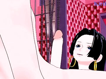 Boa Hancock and I have intense sex in a secret room. - One Piece Hentai