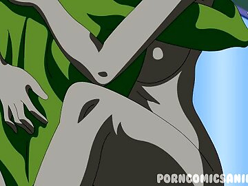 Teen Titans XXX Porn Parody - Raven & Beast Boy Animation FULL (Hard Sex) ( Anime Hentai)