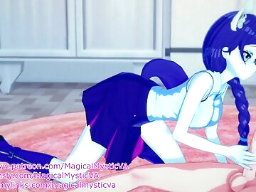 Rarity notices that you're hard, so she gives you a hand~! (NSFW MLP Animation~English Voice Acting)