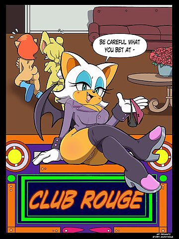 [Pepamint0] Club Rouge (Sonic the Hedgehog) Rouge the Bat Amy Rose Wave the Swallow Miles Tails Prower Sticks The Badger Surge The Tenrec Silver The Hedgehog Tangle The Lemur Jet The Hawk Whisper The Wolf english yuri gloves bat girl full color comic stockings furry wings Sonic Sonic The Hedgehog