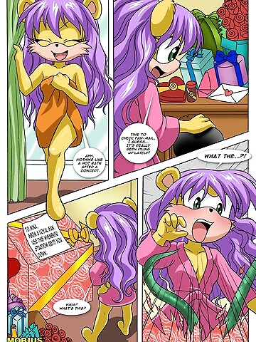 (palcomix) Mina's Tentacle Trouble Amy Rose Sally Acorn Mina Mongoose Fiona Fox english palcomix mobius unleashed bbmbbf full color comic furry tentacles Sonic Sonic The Hedgehog