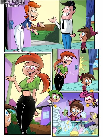 If you have been following this cartoon series then you already know that Vicky is far from being a perfect babysitter for Timmy... yet this situation is going to change completely once she will finally see him not as tiny annoying boy but as a big muscled and well-hung stud! Ofcourse from now on Timmy will always stay in the center of Vicky&#039;s attention during her working hours!